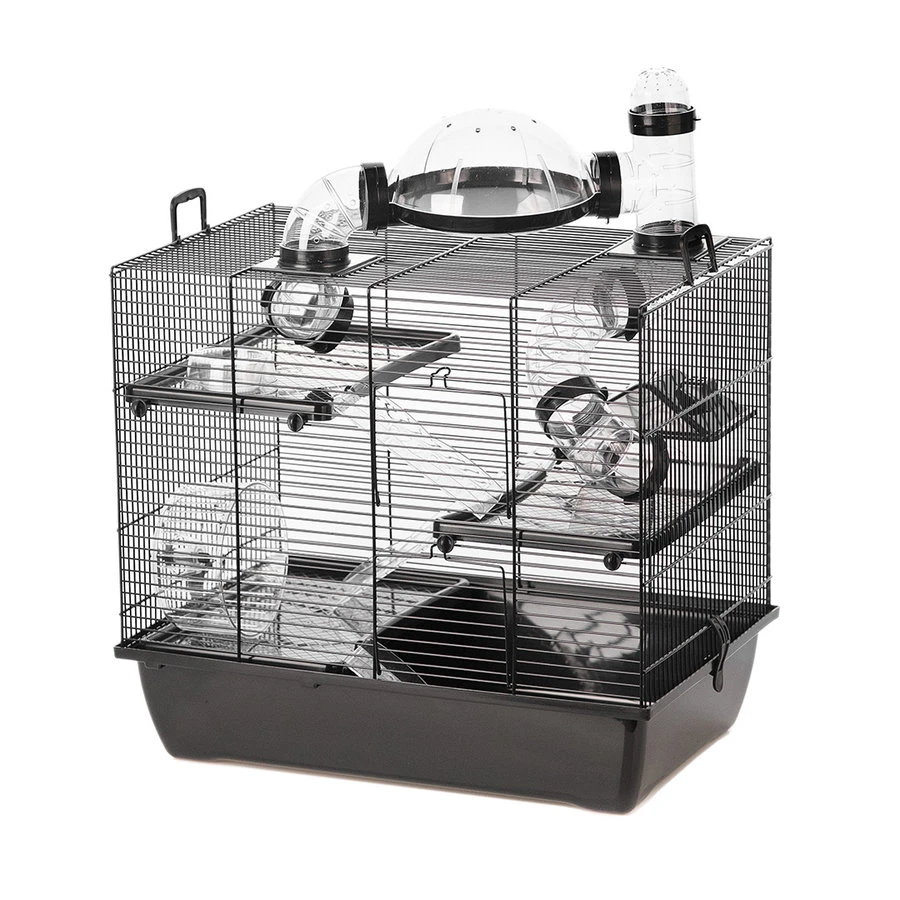Duvo+ Black Rufus Hamster En Knaagdier Kooi 1 Duvo+ Black Rufus Hamster En Knaagdier Kooi