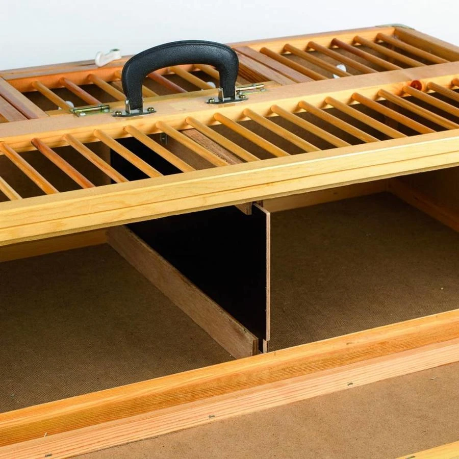 Natural Houten Transport Mand / Opleermand 2 Natural Houten Transport Mand / Opleermand - Afbeelding 2